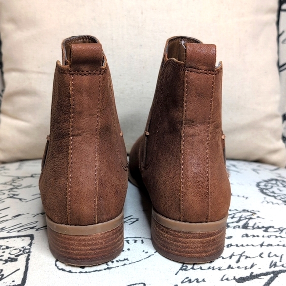 Nine West Jupiter Brown Suede Slip On Ankle Boots Women's 7.5 - Picture 8 of 14